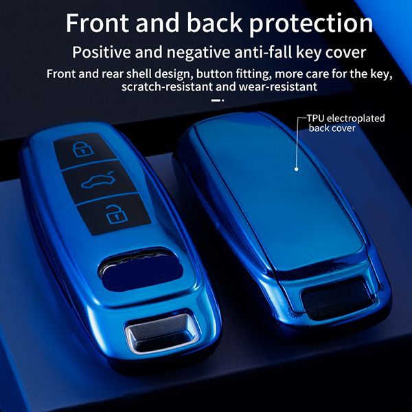 For Audi TPU 3 button TPU protective key case,please choose the color