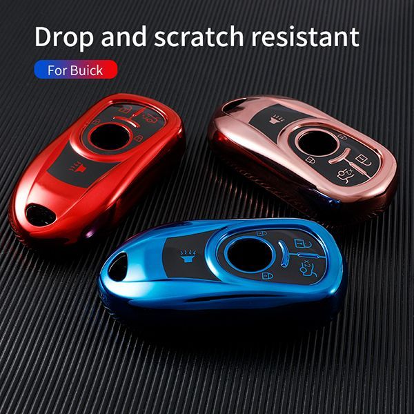 For Buick Chevrolet 5 buton  TPU protective key case, please choose  the color