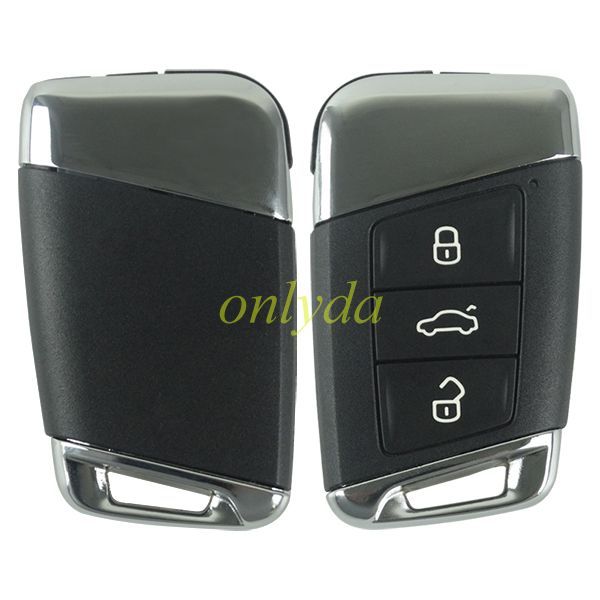 Original VW 3 Button remote key blank  with  HU162 blade