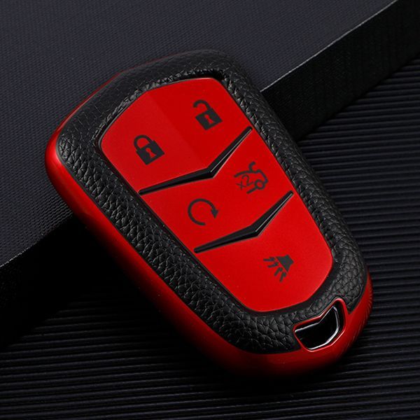 For Cadillac 4 button TPU protective key case , please choose the color