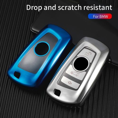 For BMW 5series、525li、520li、3series、GT320li、7series、4series、1series、X3、X4 4button TPU protective key case , please choose the color