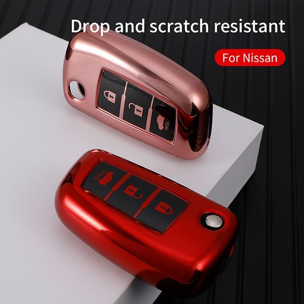 For Nissan 3 button TPU protective key case please choose the color