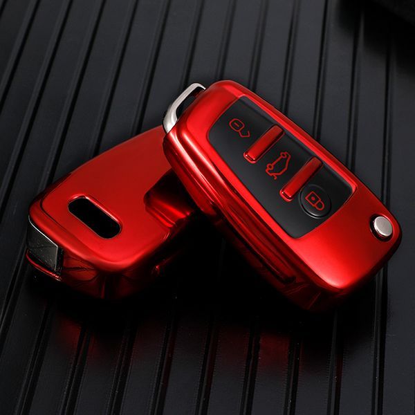 For Audi A3/Q3/Q2L/A1/S3 3 button TPU protective key case,please choose the color