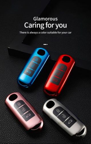 For Mazda 3 button TPU protective key case please choose the color