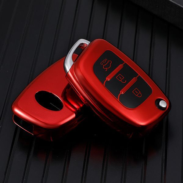 For Hyundai IX25 IX35 3 button  TPU protective key case,please choose the color