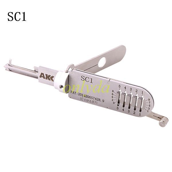 SC1 AKK 2 in 1 decode and lockpick for Schlage Residential Lock