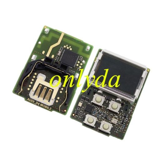 For Original  Audi D4 4 button remote key with screen  868mhz  Individual code: 4HO 963511C 22100046100 CMIIT: 2015DJ2033