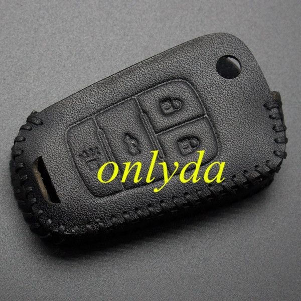 For  Buick 3 +1button  button key leather case used Regal 09-14   Chevrolet, Cruze, AVEO, CAPTIVA, Malibu,ect.