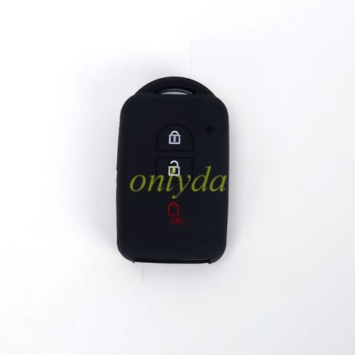 For Nissan 3+1 button silicon case (black,blue ,red. Please choose the color)