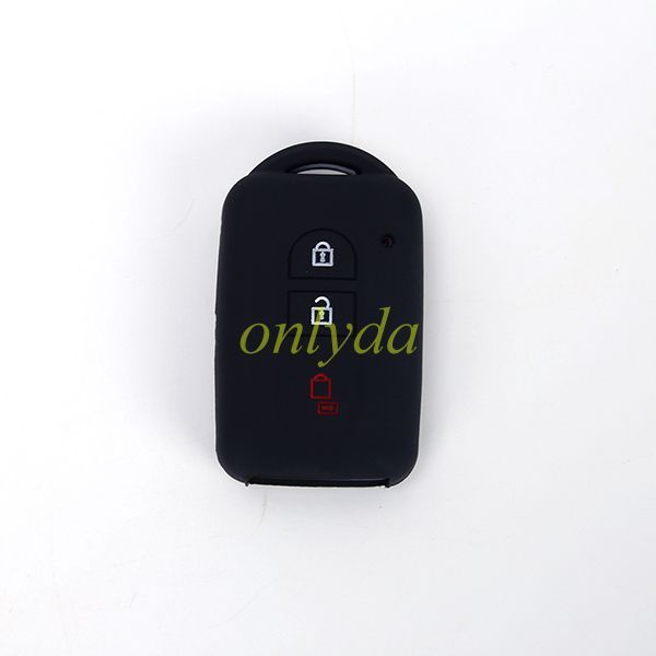 For Nissan 3+1 button silicon case (black,blue ,red. Please choose the color)