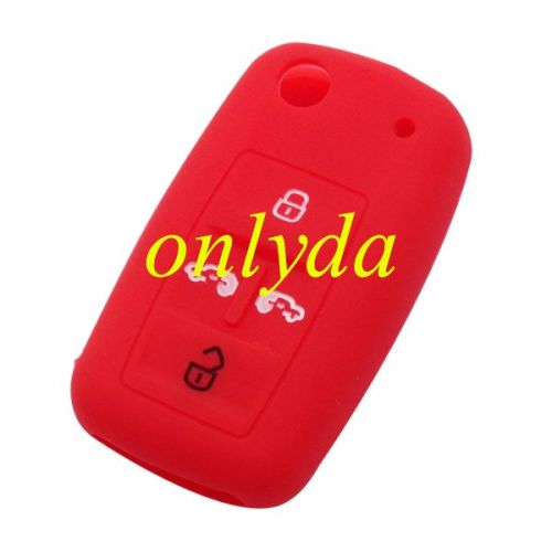 VW 3 button silicon case (Black,Blue ,Red. Please choose the color)