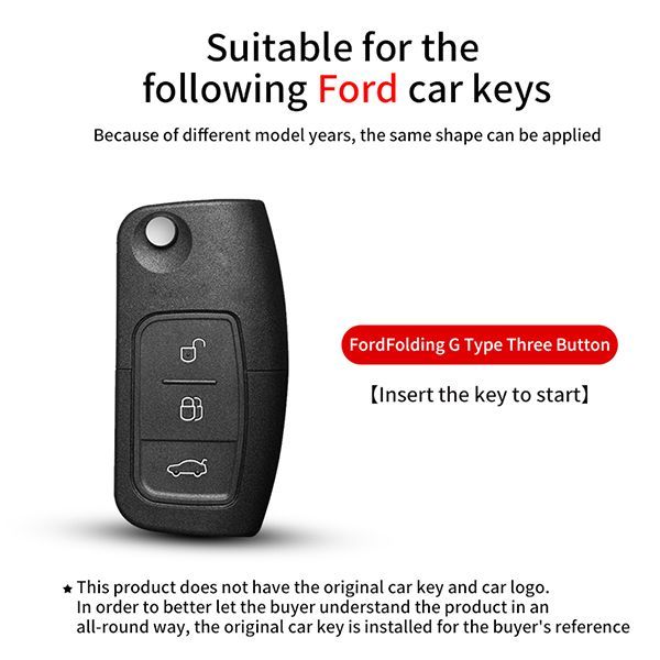 For Ford 3 button TPU protective key case , please choose the color