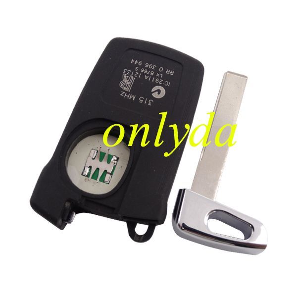 For Rolls-Royce 4 button remote key with 315mhz /434mhz  with 7942(Hitag2)chip IC:2911A 12133 LX8766S RR0396944