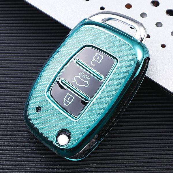For Hyundai ix35 ix25 3 button  TPU protective key case,please choose the color