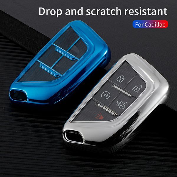 For Cadillac XT5 XT4/XTS/XT6/CT6/ATS-L 5button TPU protective key case , please choose the color