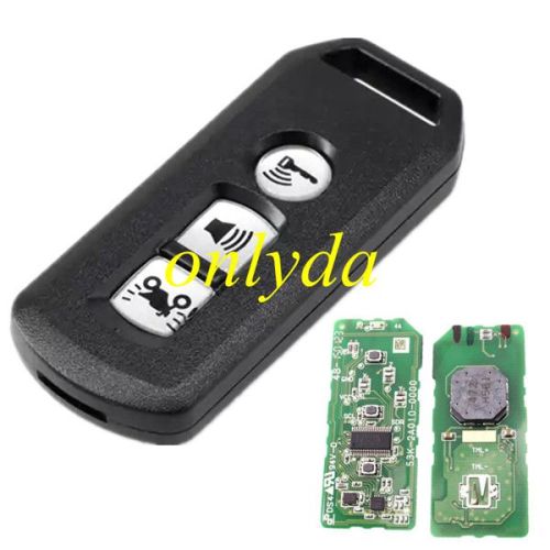 For Honda motor 3 button  smart remote KYDZ for   K01  2016-2017 SH150 PCX FSK 433MHZ 47chip