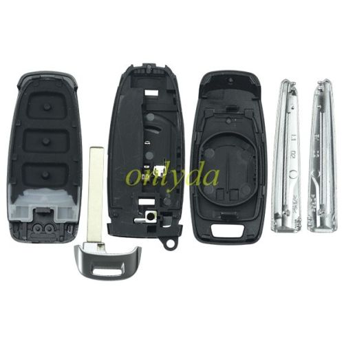 For  Audi 3 button remote key blank with badge ,it is Painted