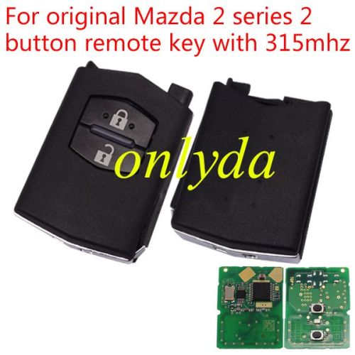 For OEM Mazda 2 series,2 button remote key with 315mhz