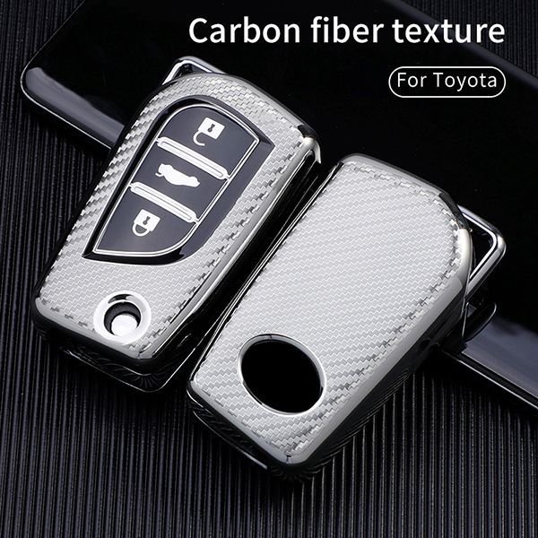 For Toyota 3 button TPU protective key case please choose the color