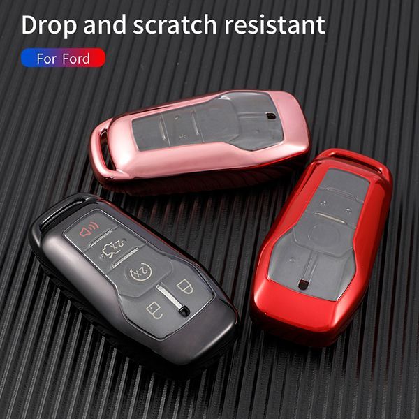 For Ford TPU protective key case  black or red color, please choose