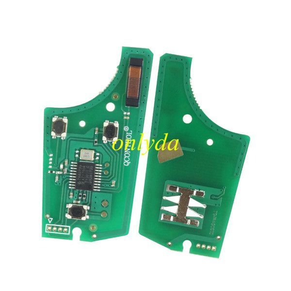 For OPEL  Vectra C 2 button remote 434mhz  PCF7946 chip HU100 blade for