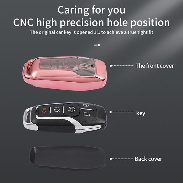 For Ford TPU protective key case  black or red color, please choose