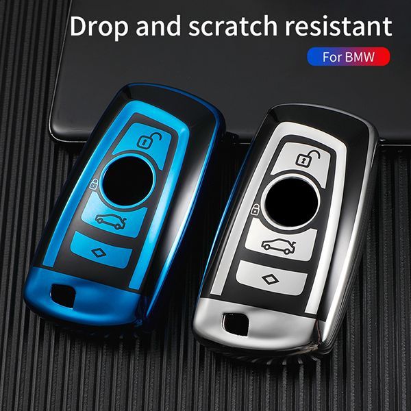 For BMW 5series、525li、520li、3series、GT320li、7series、4series、1series、X3、X4 4 button TPU protective key case , please choose the color
