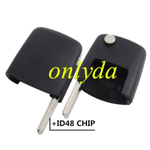 For Passat flip remote key VW remote headwith id48 chip