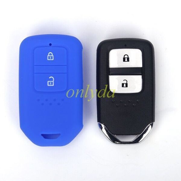 Honda 2 button silicon case (Black,Blue ,Red. Please choose the color)