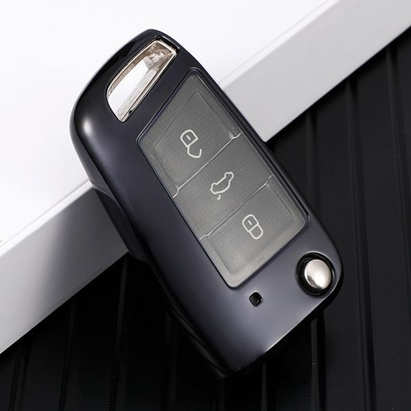 For Passat  TPU protective key case black or red color, please choose
