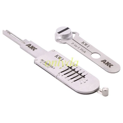 KW1 AKK 2 in 1 decode and lockpick for  KwiKset Residential Lock