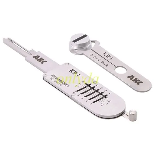 KW1 AKK 2 in 1 decode and lockpick for  KwiKset Residential Lock