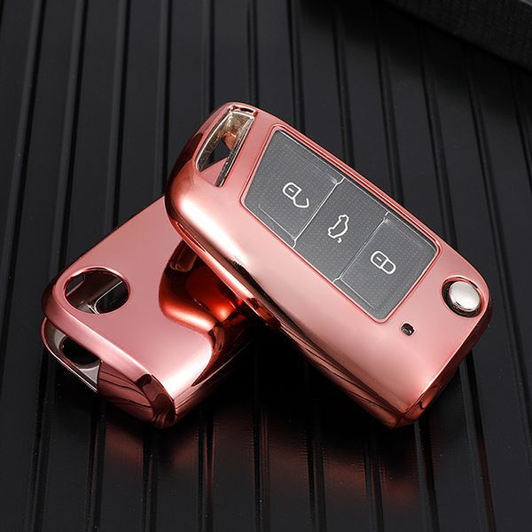 For Passat  TPU protective key case black or red color, please choose