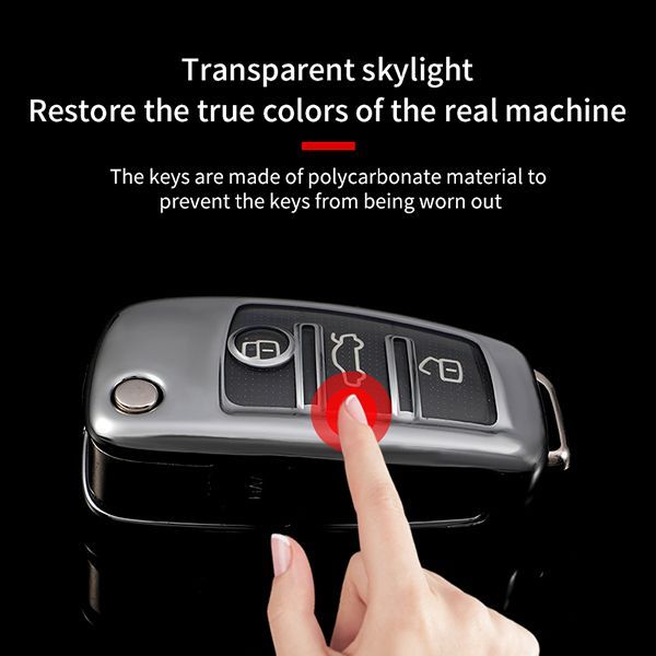For Audi TPU protective key case  black or red color, please choose