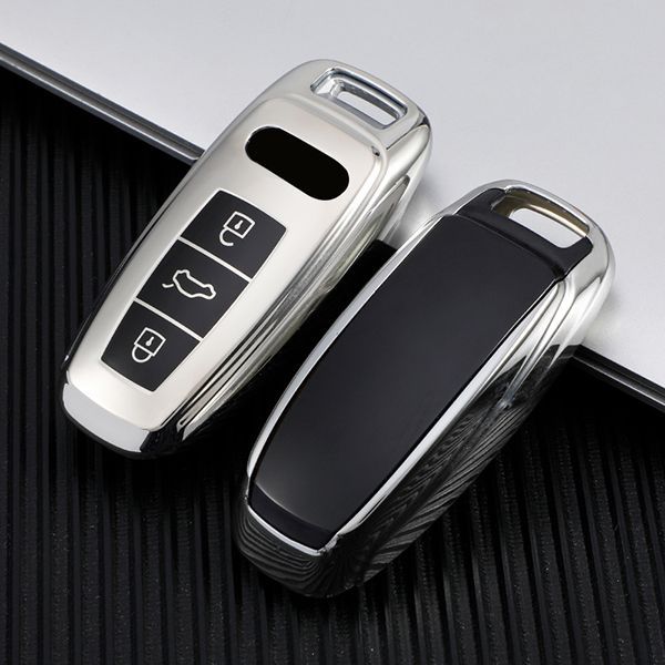 For Audi TPU 3 button TPU protective key case,please choose the color