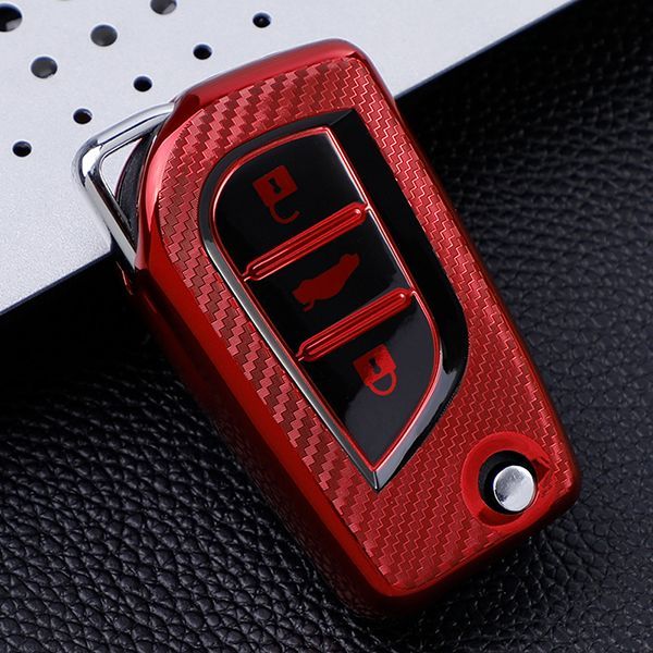 For Toyota 3 button TPU protective key case please choose the color