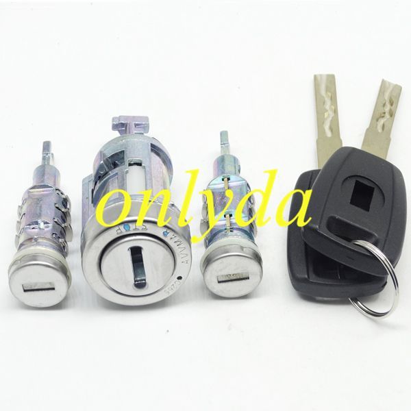 Fiat full set lock (indules ignition  lock,left door lock,right door lock）