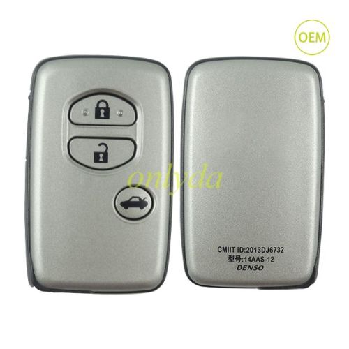 For OEM smart Toyota 3 button remote key with 314.3mhz ,PCB board number 3370#