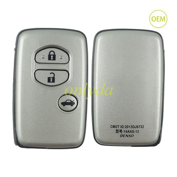 For OEM smart Toyota 3 button remote key with 314.3mhz ,PCB board number 3370#