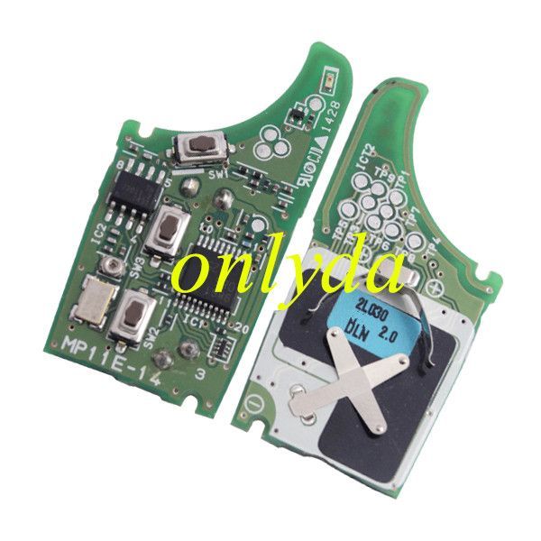 For OEM 3 button remote key with 434mhz OEM PCB and after market key shell