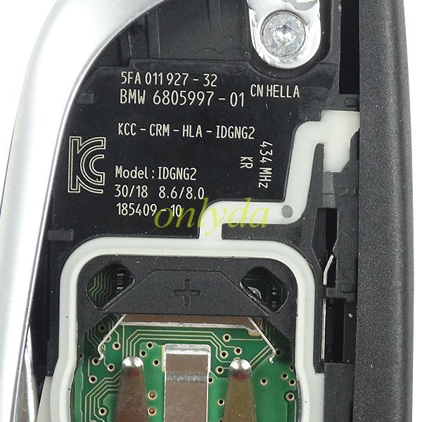 For OEM  BMW X5 3 button keyless remote key  Korea car  434mhz  PCF7953P chip  Model:IDGNG2 KCC-CRM-HLA-IDGNG2