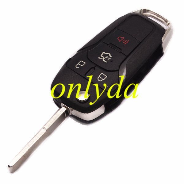 For Ford 3+1 button remote  key with Hitag pro chip-315mhz  with HU101 blade FCCID:N5F-A08TAA