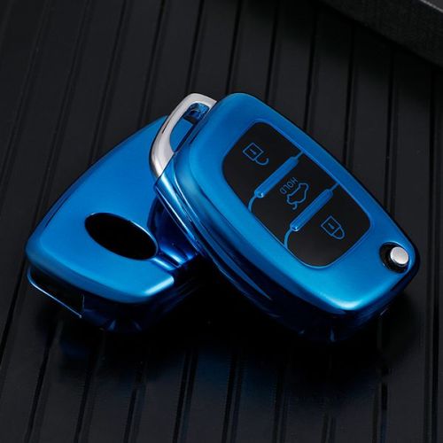 For Hyundai IX25 IX35 3 button  TPU protective key case,please choose the color