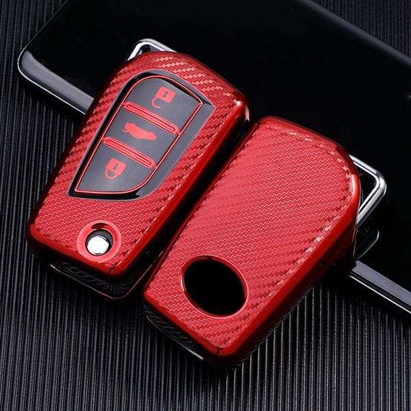 For Toyota 3 button TPU protective key case please choose the color