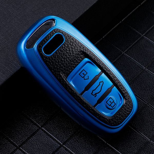 For Audi A4L A6L Q5 3button TPU protective key case,please choose the color