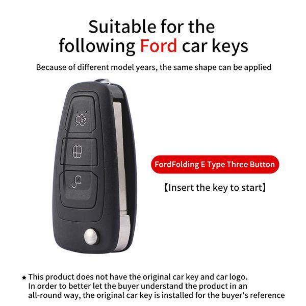 For Ford 3 button TPU protective key case , please choose the color