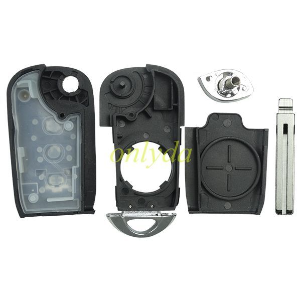 For Hyundai 3 button flip remote key shell