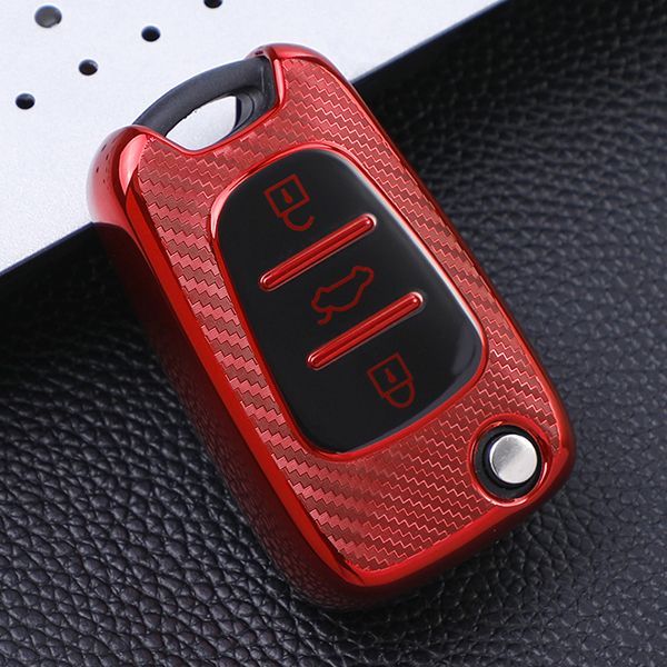 For Hyundai K2 K5 3 button  TPU protective key case,please choose the color