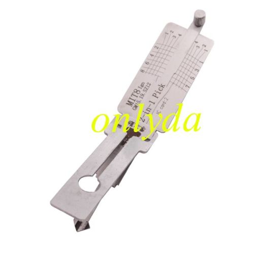 For MIT8 2 in 1 decoder and lockpick only for ignition lock
