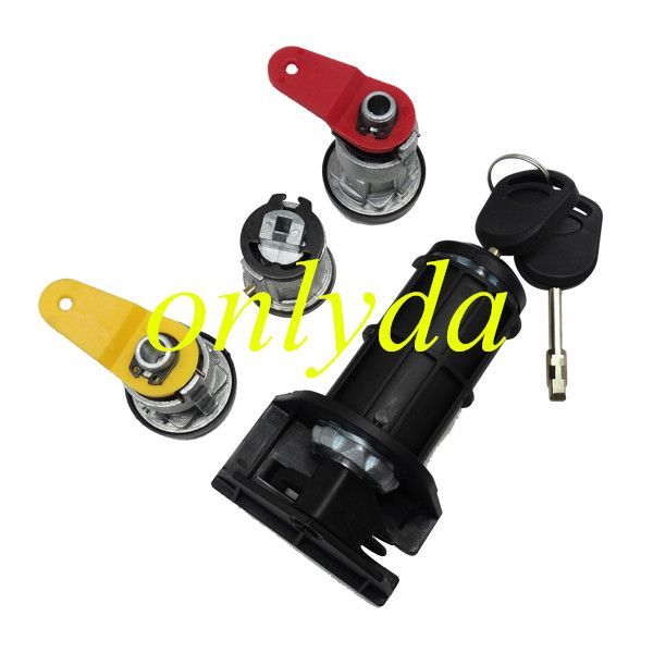 Ford  carnival full set lock with left door lock, right door lock,igntion lock and trunk lock